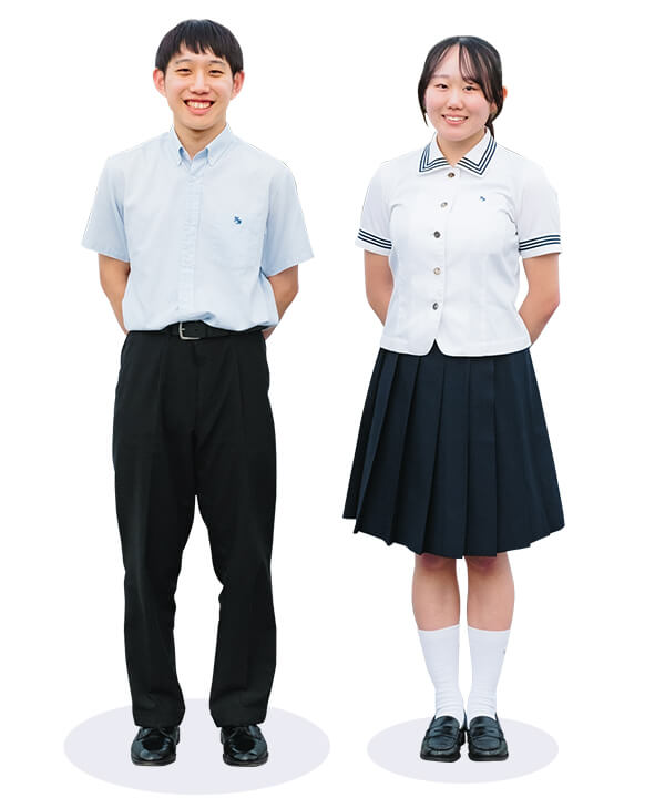 高等学校夏服のイメージ