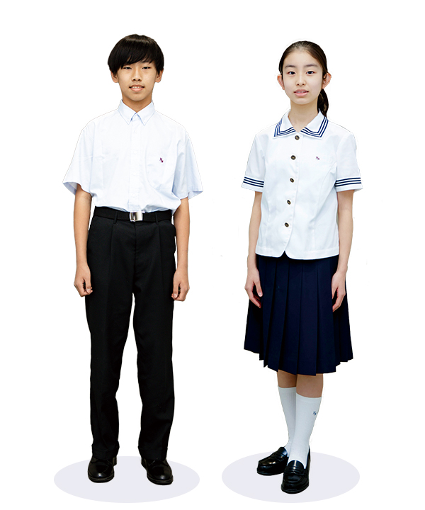 中学校夏服のイメージ