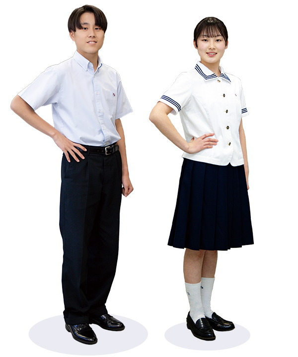 高等学校夏服のイメージ